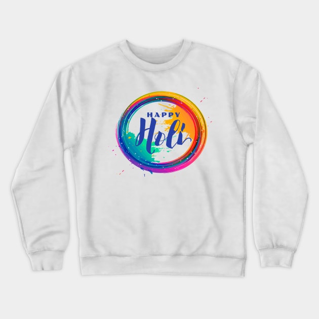 Color Splash Frame For Holi Crewneck Sweatshirt by jobieh shop